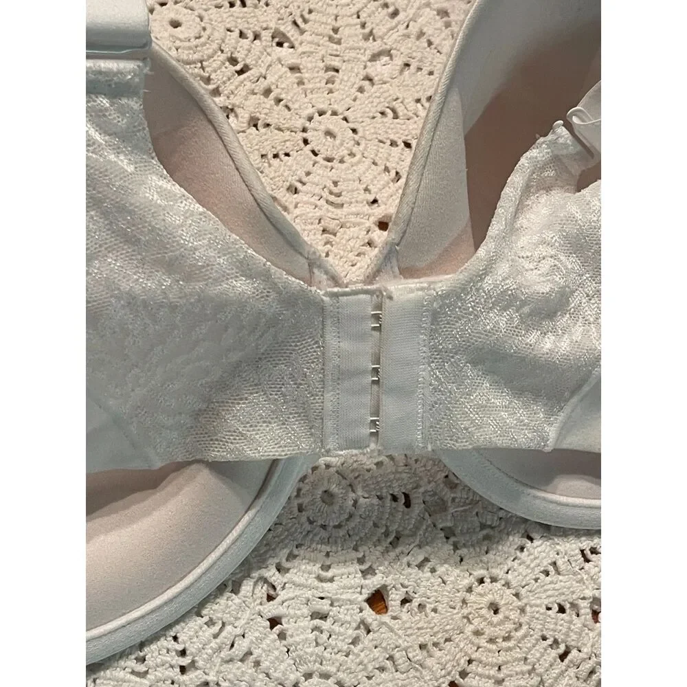 New Bali Comfort Revolution Soft Touch T-Shirt Underwire Bra 3468 White 38DD NWT - Picture 4 of 8